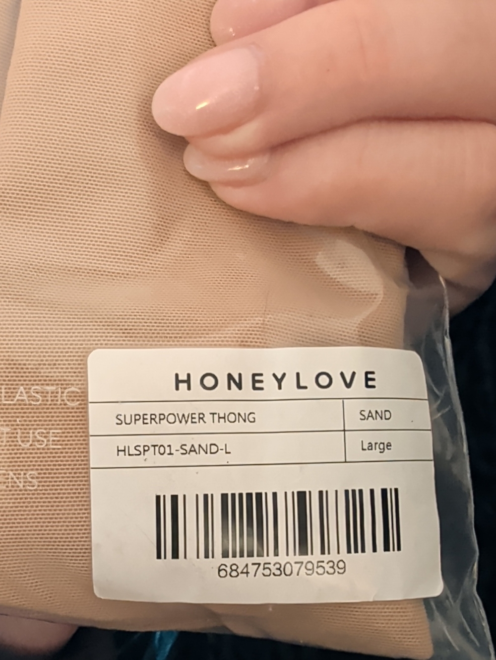NWT Honeylove Superpower Thong - Large